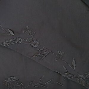 Johnny Was Black Floral Embroidered Cassia/Calipso Legging XL NWT